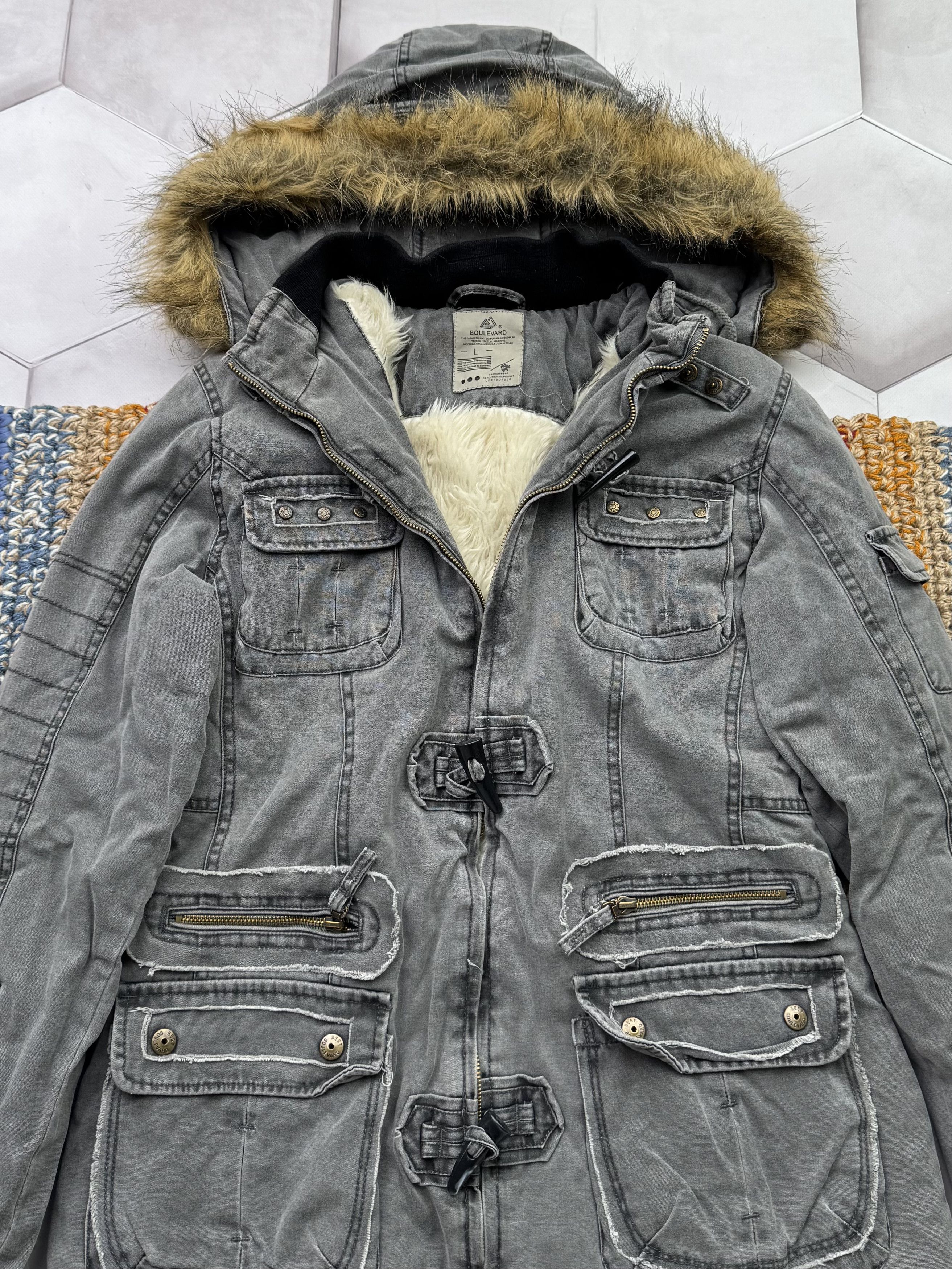 Japanese Brand Vintage Washed Jacket (E4) Size L / US 10 / IT 46 - 2 Thumbnail
