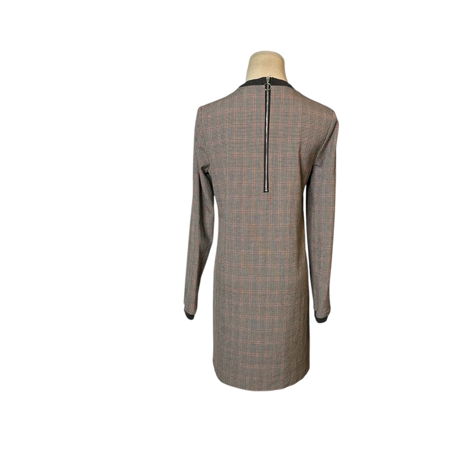 Zara Zara houndstooth long sleeves sheath mini dress size Small Size M / US 6-8 / IT 42-44 - 9 Thumbnail