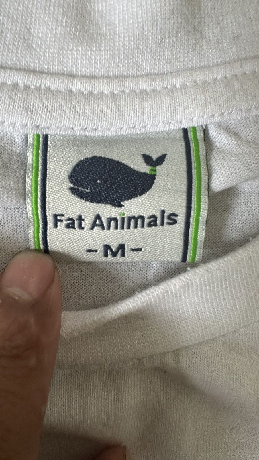 Japanese Brand VINTAGS FAT ANIMALS WASH INSTRUCTION PRINT TEE Size US M / EU 48-50 / 2 - 7 Thumbnail