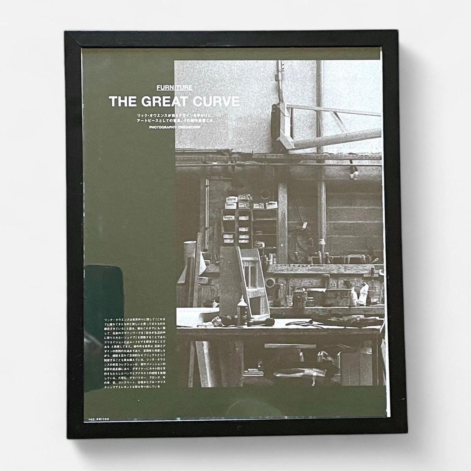 Rick Owens × Rick Owens Drkshdw Rick Owens furniture exhibition “MOCA” framed poster 9x11 Size ONE SIZE - 1 Thumbnail