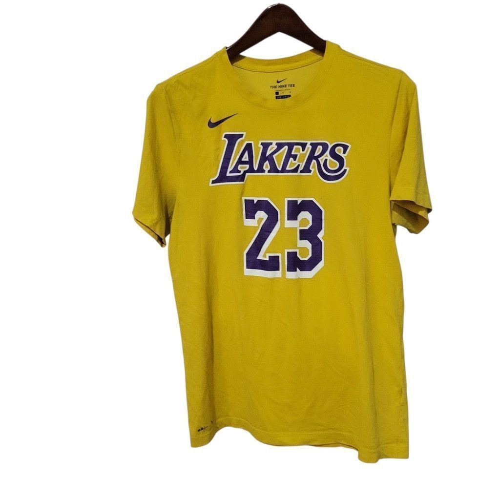 Nike Nike Dri-FIT Men's Los Angeles Lakers LeBron James #23 Large Size US L / EU 52-54 / 3 - 3 Thumbnail