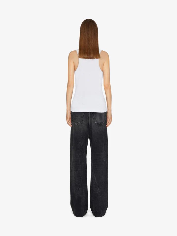 Givenchy o1srvl11e0725 Tank Top in White Size L / US 10 / IT 46 - 4 Thumbnail