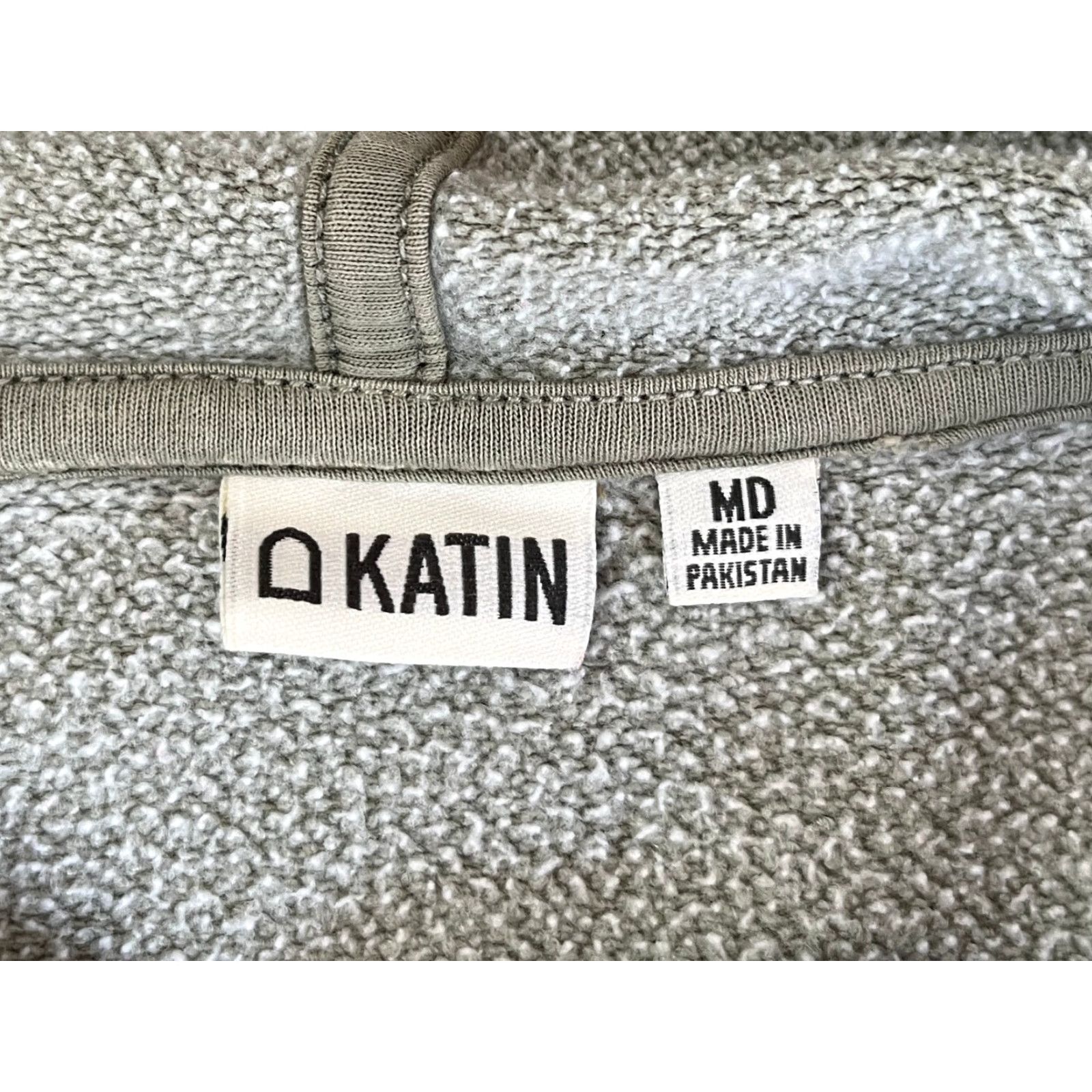 Katin Katin Men's Embroidered Logo Hoodie Sz M Shirt Mens Hoodie Green Embroidery Hooded Logo Beach Outdoor 90s Vintage Style Pullover Size US M / EU 48-50 / 2 - 7 Thumbnail