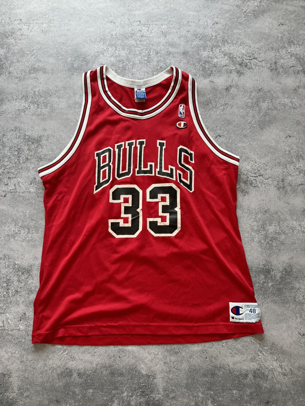 Champion × Vintage Vintage Scottie Pippen #33 Chicago Bulls Champion Jersey Size US M / EU 48-50 / 2 - 1 Thumbnail