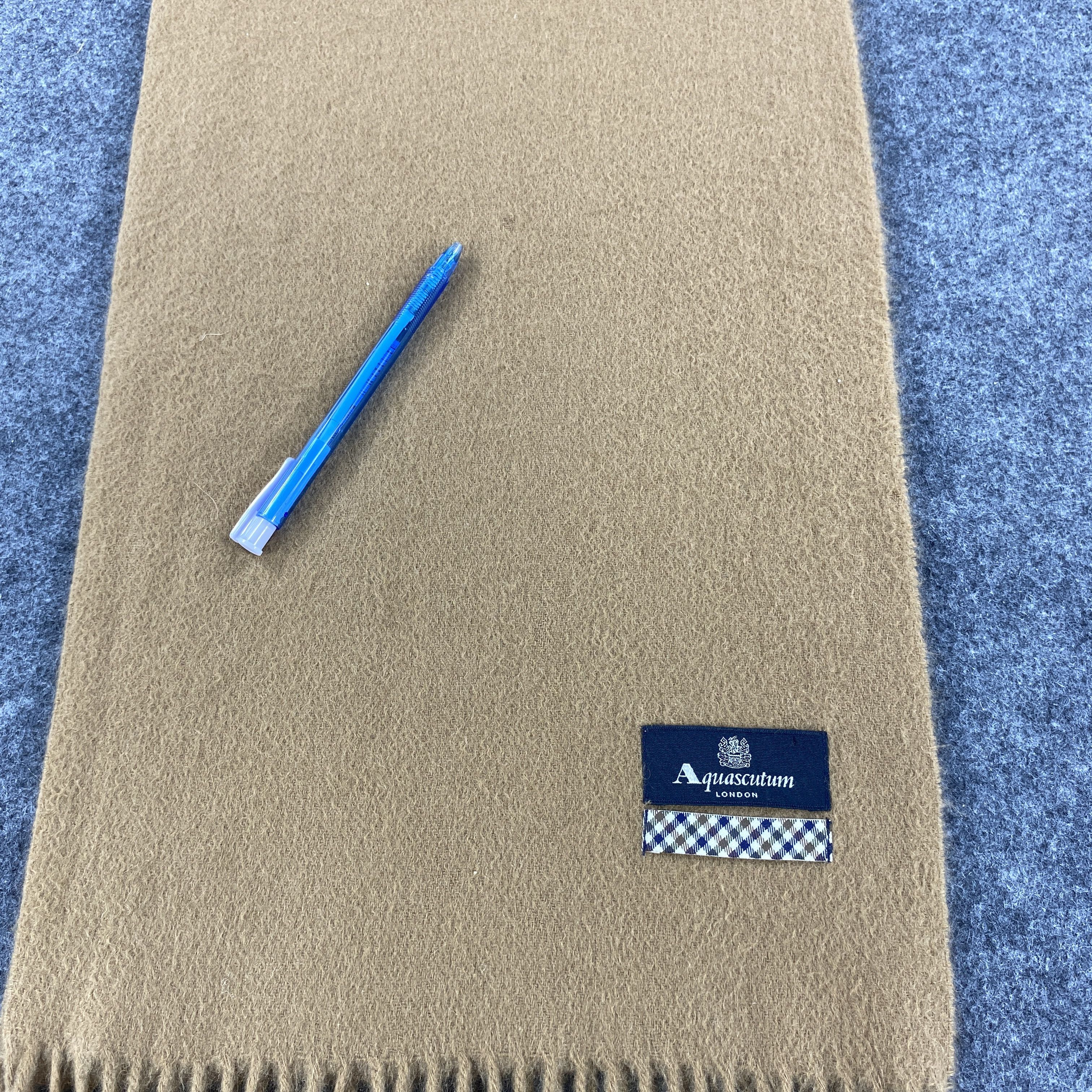 Aquascutum × Vintage Aquascutum Scarf # Muffler # Neckwear # D474 Size ONE SIZE - 4 Thumbnail