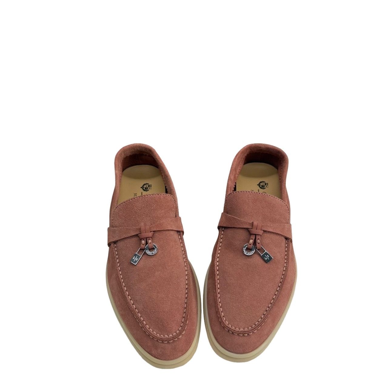 Loro Piana Loro Piana Suede Lock Charm Loafers Size 35 Size US 5 / IT 35 - 1 Thumbnail