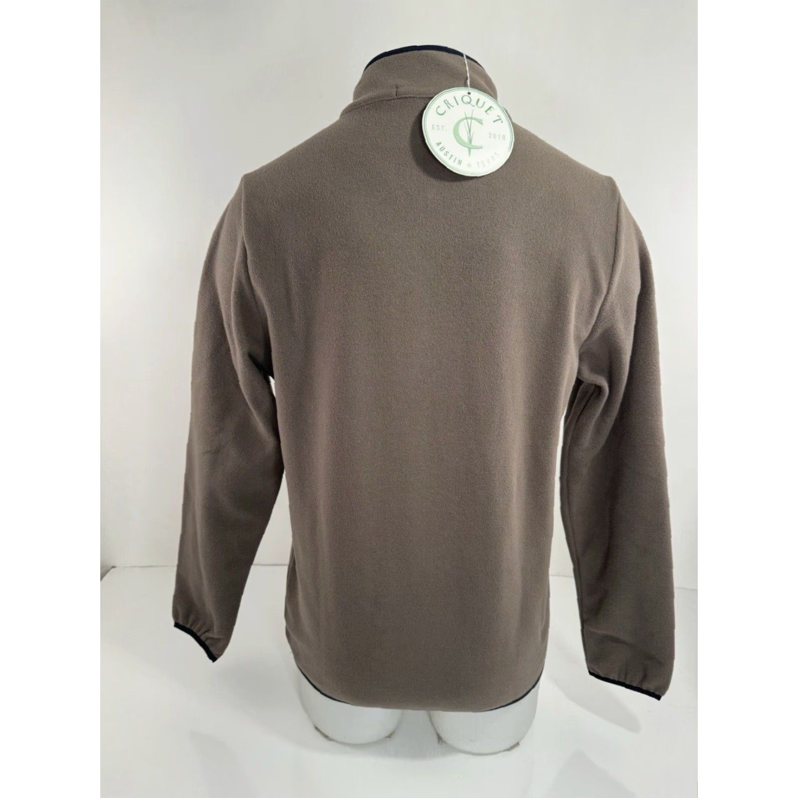 Logo 7 Criquet Austin - NEW w TAG - Fleece Pullover Snap Embroidered Logo S Jacket Shirt Mens XS Brown Embroidered CQ45 Size US S / EU 44-46 / 1 - 3 Thumbnail
