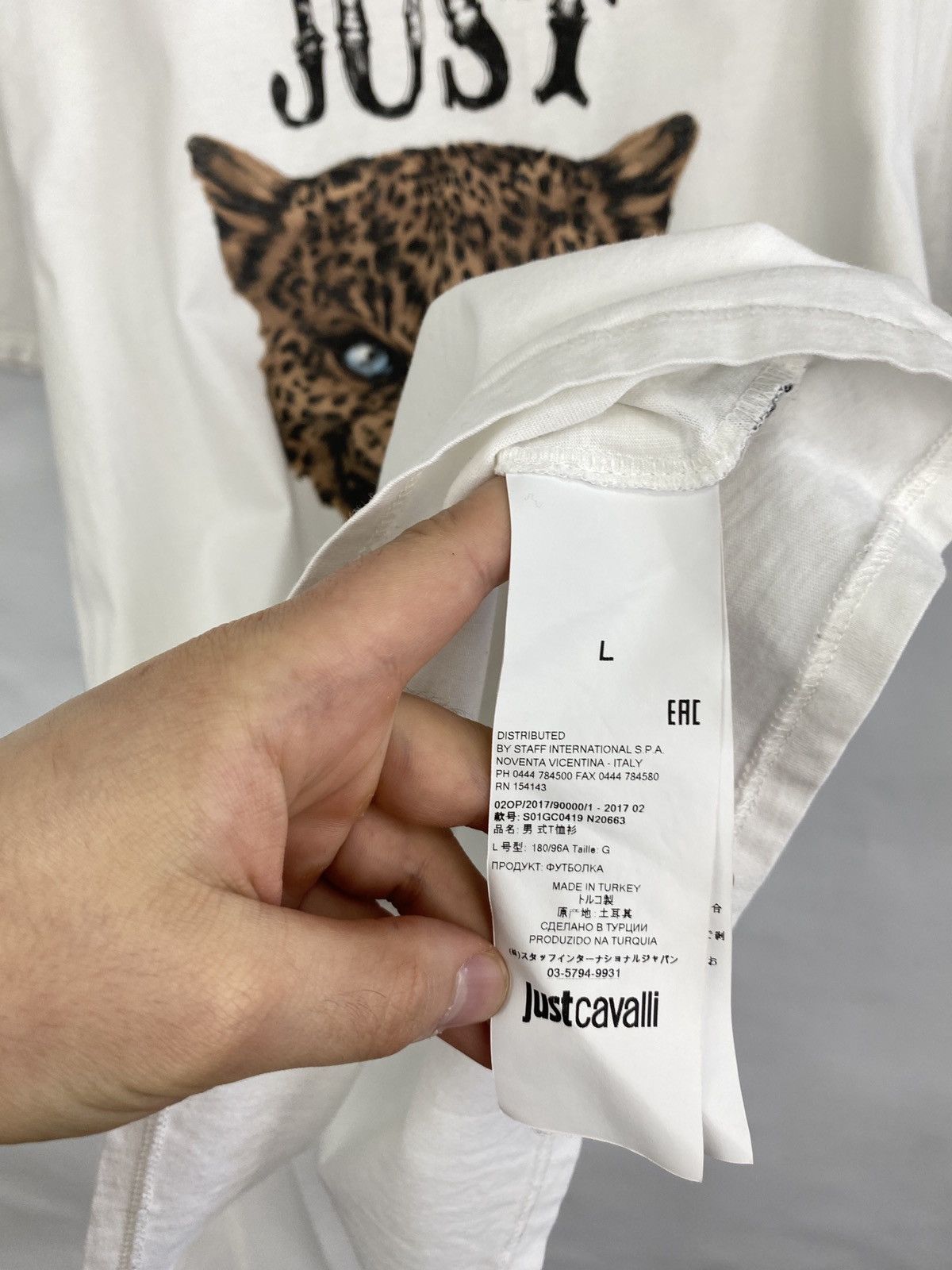 Just Cavalli × Roberto Cavalli Roberto Just Cavalli tiger t-shirt Size US M / EU 48-50 / 2 - 7 Thumbnail