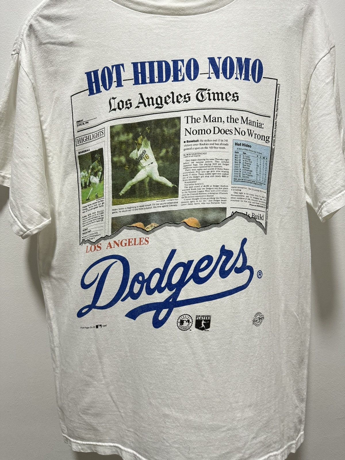MLB × Vintage Vintage 90’s LA Dodgers Front Pages Shirt Hot Hideo Nomo Size US L / EU 52-54 / 3 - 2 Thumbnail
