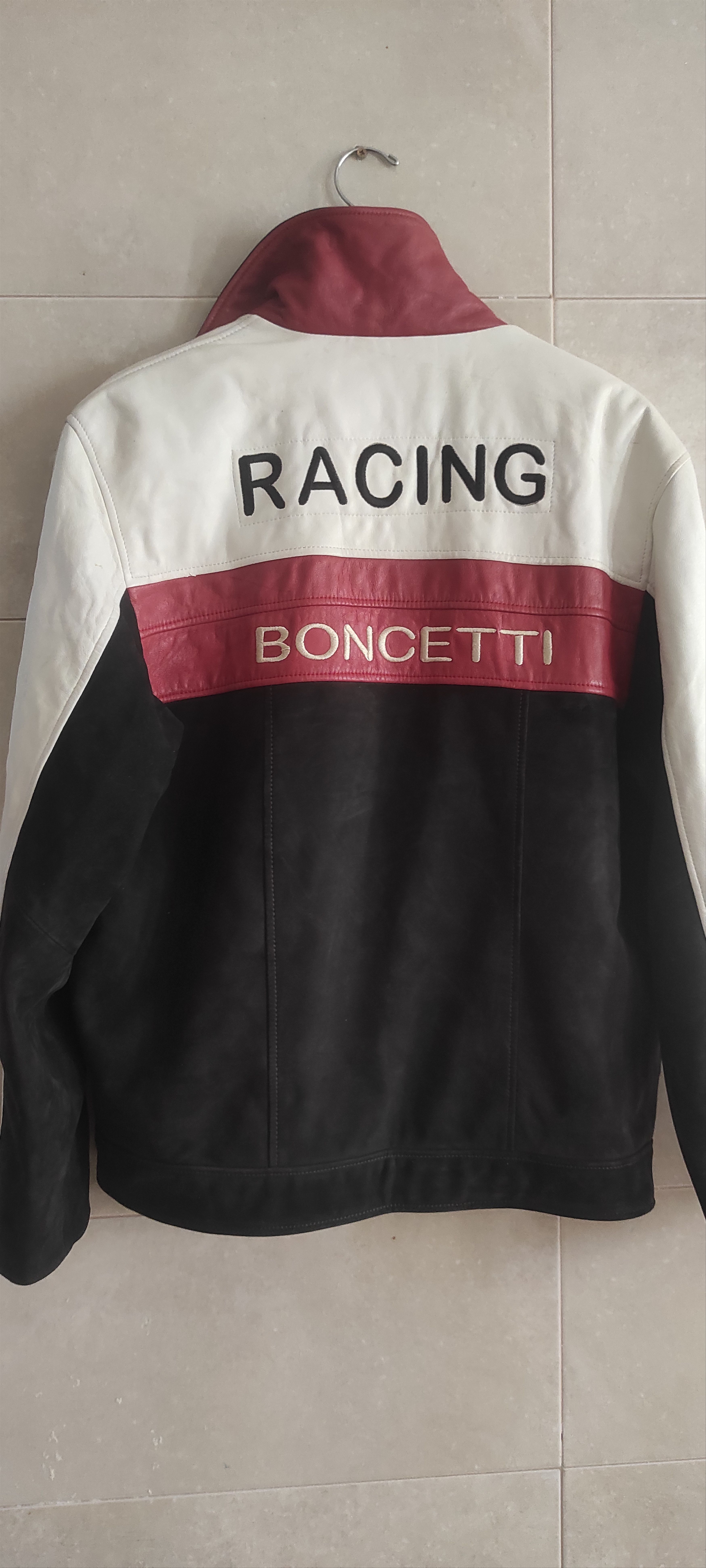 Genuine Leather Boncetti Vintage Y2K Leather Motorcycle Racing Jacket Size L Size US L / EU 52-54 / 3 - 22 Thumbnail