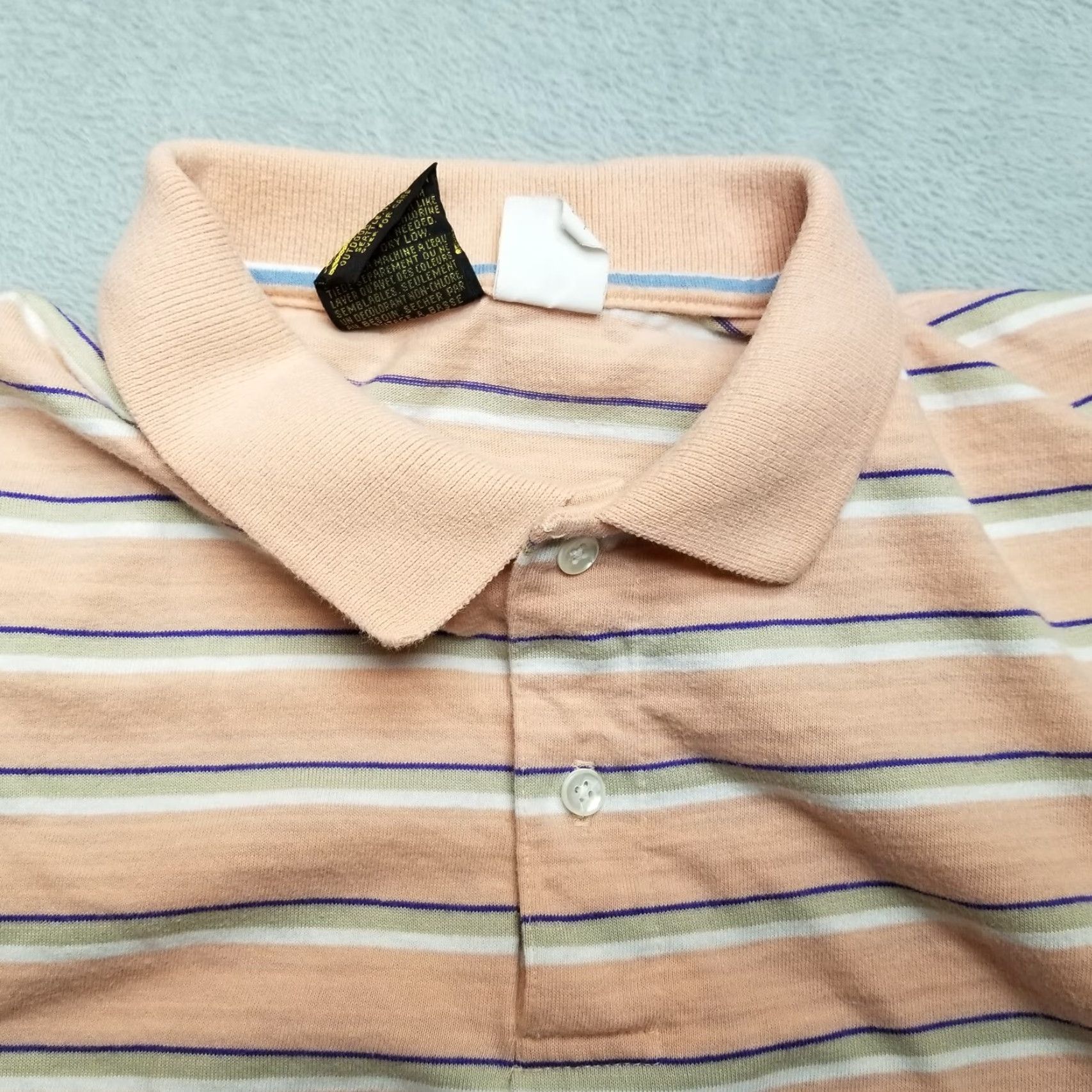 Eddie Bauer VINTAGE Eddie Bauer Shirt Mens L Salmon Orange Polo 100% Cotton Short Sleeve Polo Shirt Casual Mens Size US L / EU 52-54 / 3 - 2 Thumbnail