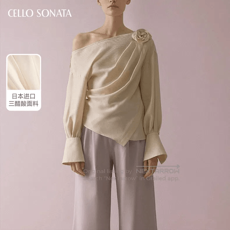Celine Cello Sonata Beige Rose Blouse. Size S / US 4 / IT 40 - 1 Thumbnail