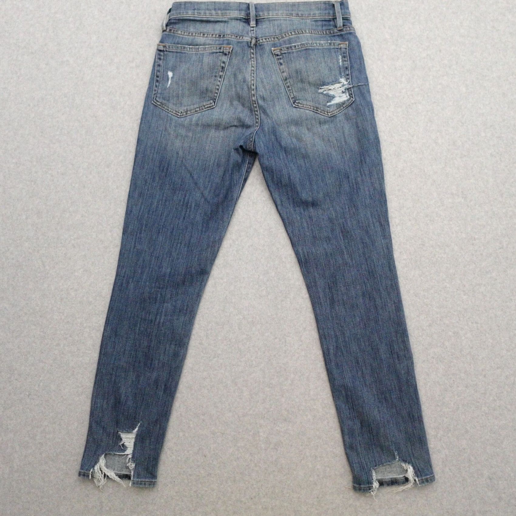 Frame FRAME Jeans 28x28 Blue Skinny Womens Relaxed Size 28" / US 6 / IT 42 - 2 Thumbnail