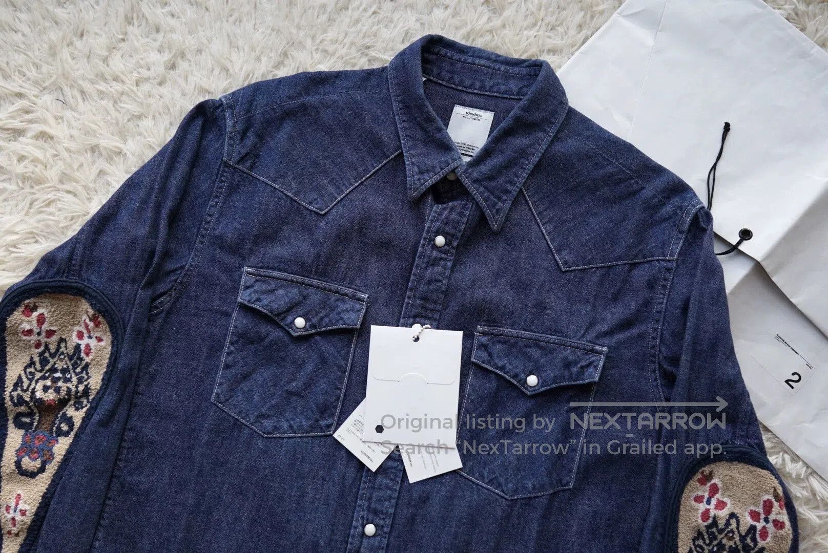 Visvim visvim Albacore One Wash Embroidery Denim Shirt. Size US M / EU 48-50 / 2 - 2 Thumbnail
