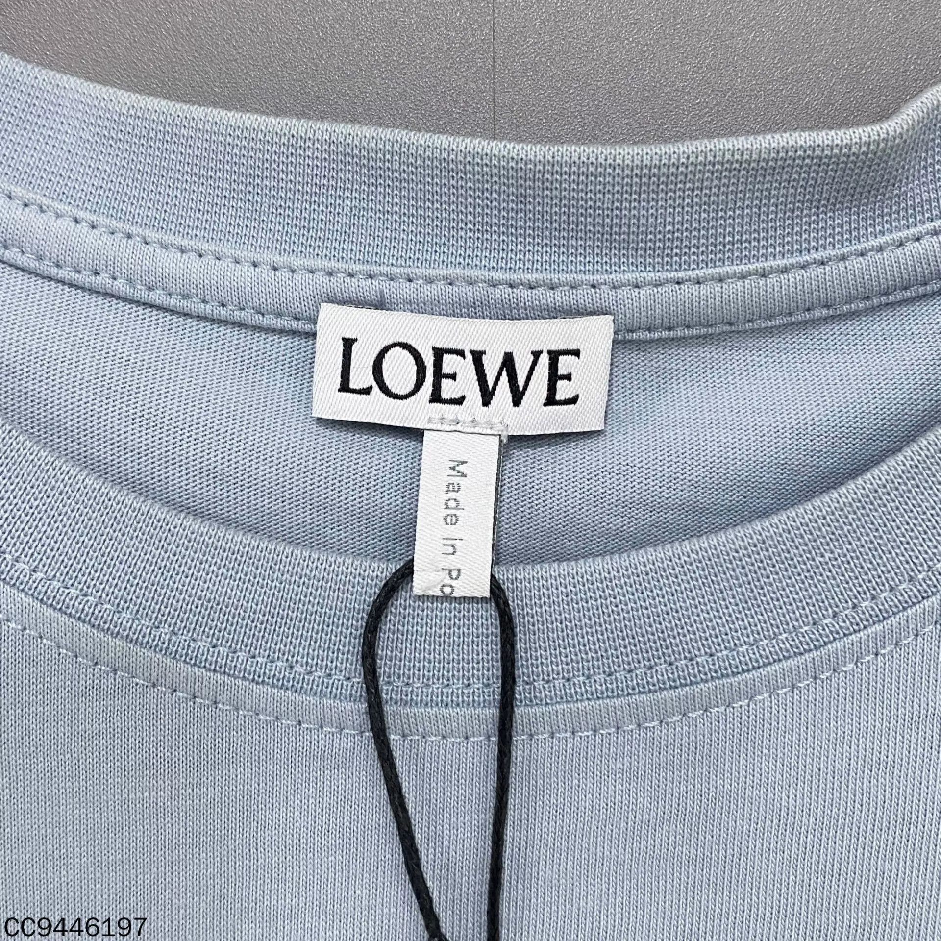Loewe LOEWE Mist Blue Embroidered Logo Short Tee XS 95N Size US XS / EU 42 / 0 - 4 Thumbnail