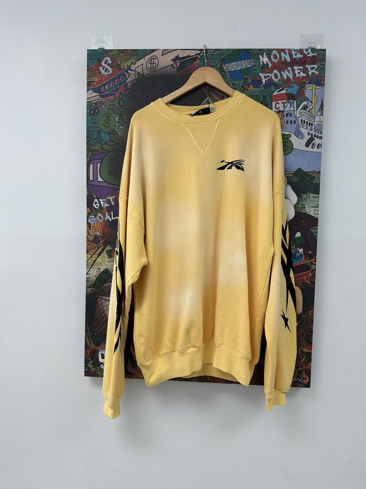 HELLSTAR Hellstar Classic Crewneck Yellow Size US M / EU 48-50 / 2 - 1 Thumbnail