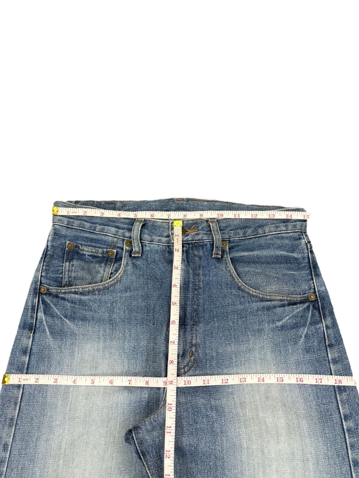 JNCO Vintage Japanese Brand Faded Distress Loose Jeans Size US 30 / EU 46 - 6 Thumbnail