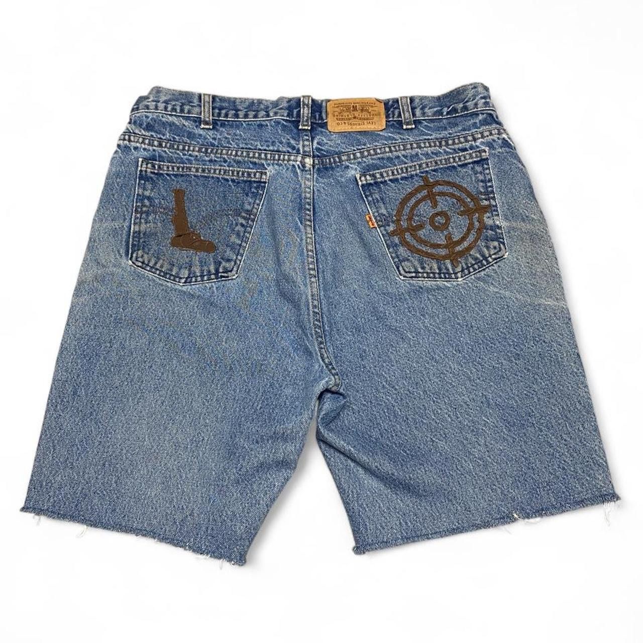 Levi's Vintage orange tab Levi custom denim shorts Size US 37 - 4 Thumbnail