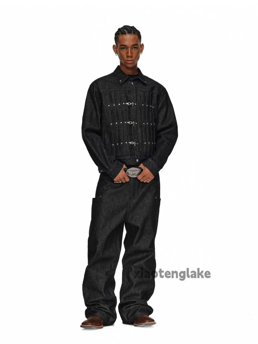 Vintage Utility denim outdoor sports skate hiphop cargo jacket Size US XL / EU 56 / 4 - 2 Thumbnail