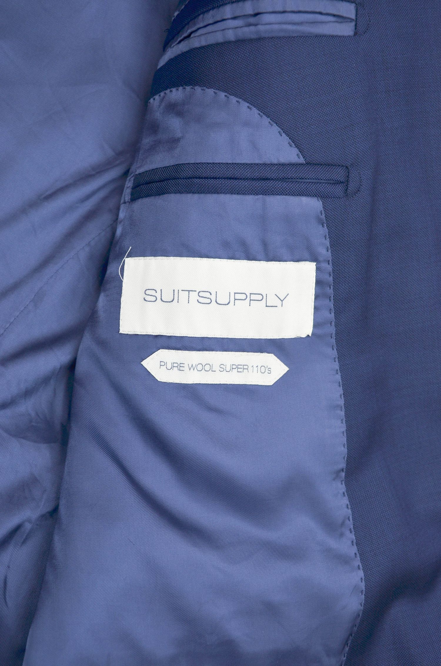 Suitsupply Suitsupply Navy Wool Blazer VBC Super 110’s – Size ~48 Size 48R - 9 Thumbnail