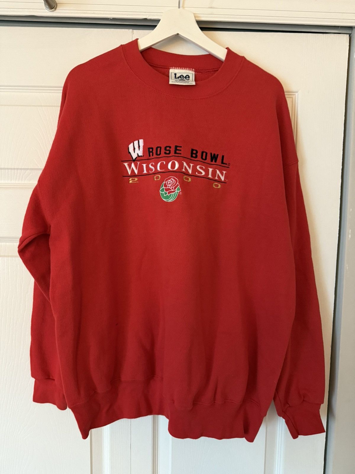 Lee 2000 VINTAGE WISCONSIN ROSE BOWL Lee crewneck Size US XL / EU 56 / 4 - 1 Thumbnail