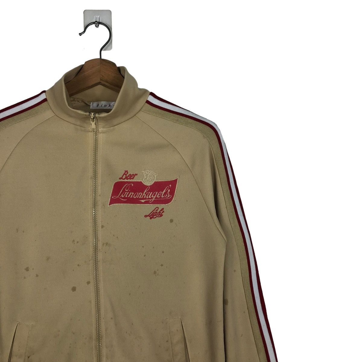 Japanese Brand 🔥VINTAGE ZIPPER JACKET TINKS BEER BOTTLE BIG LOGO Size US S / EU 44-46 / 1 - 8 Thumbnail