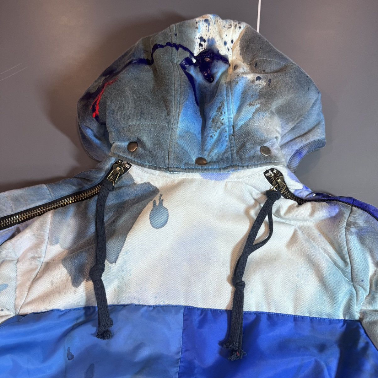 Greg Lauren Greg Lauren Blue GL painted retro puffy jacket FW19 Size US M / EU 48-50 / 2 - 19 Thumbnail