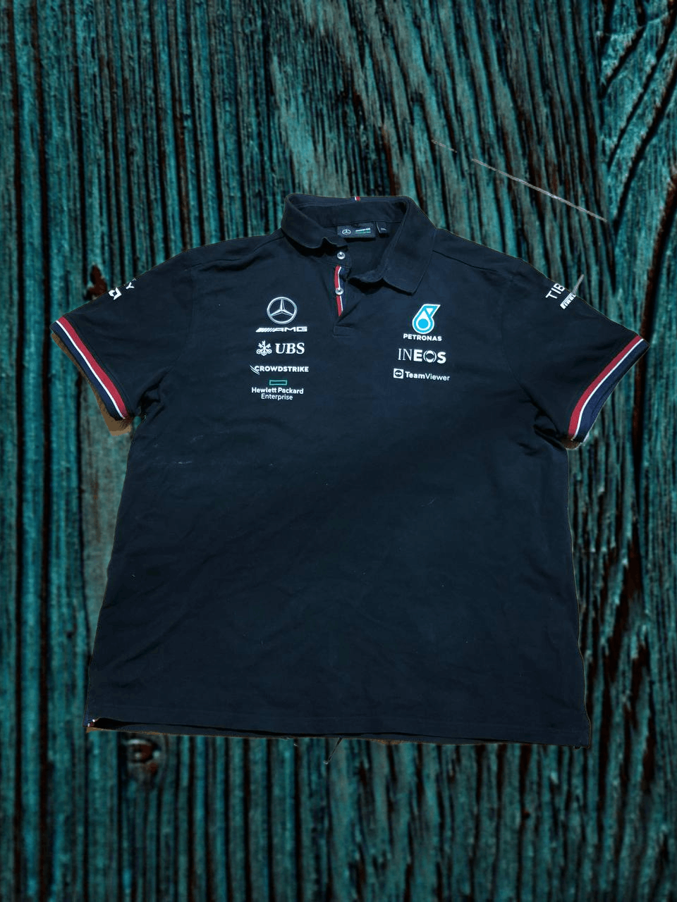 Mercedes-Benz Mercedes Benz Petronas Amg Formula Racing Polo Shirt Black Size US XXL / EU 58 / 5 - 1 Thumbnail