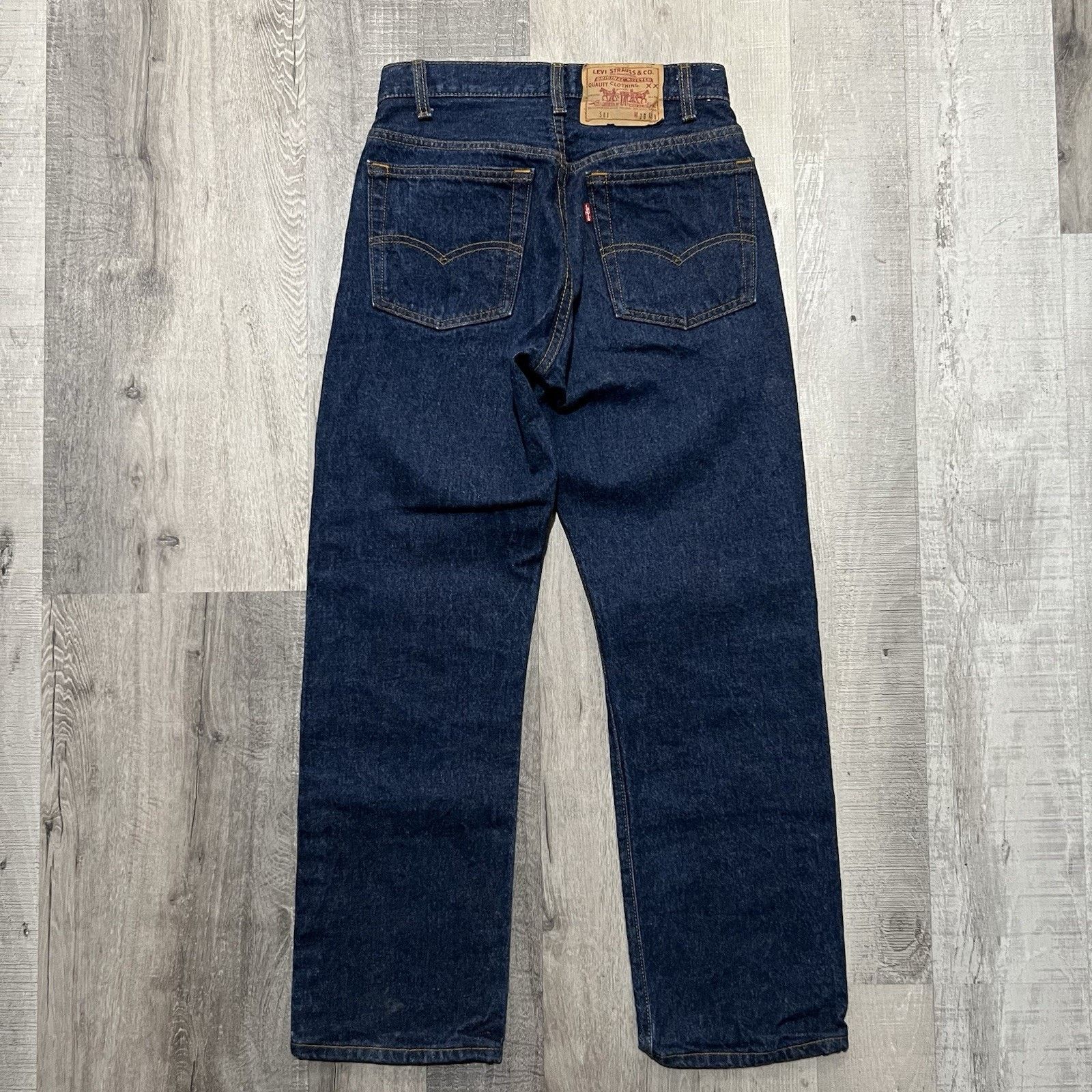 Levi's VTG Levis 501xx USA Jeans 1980s Dark Wash Indigo Denim 28x30 Size US 28 / EU 44 - 2 Thumbnail