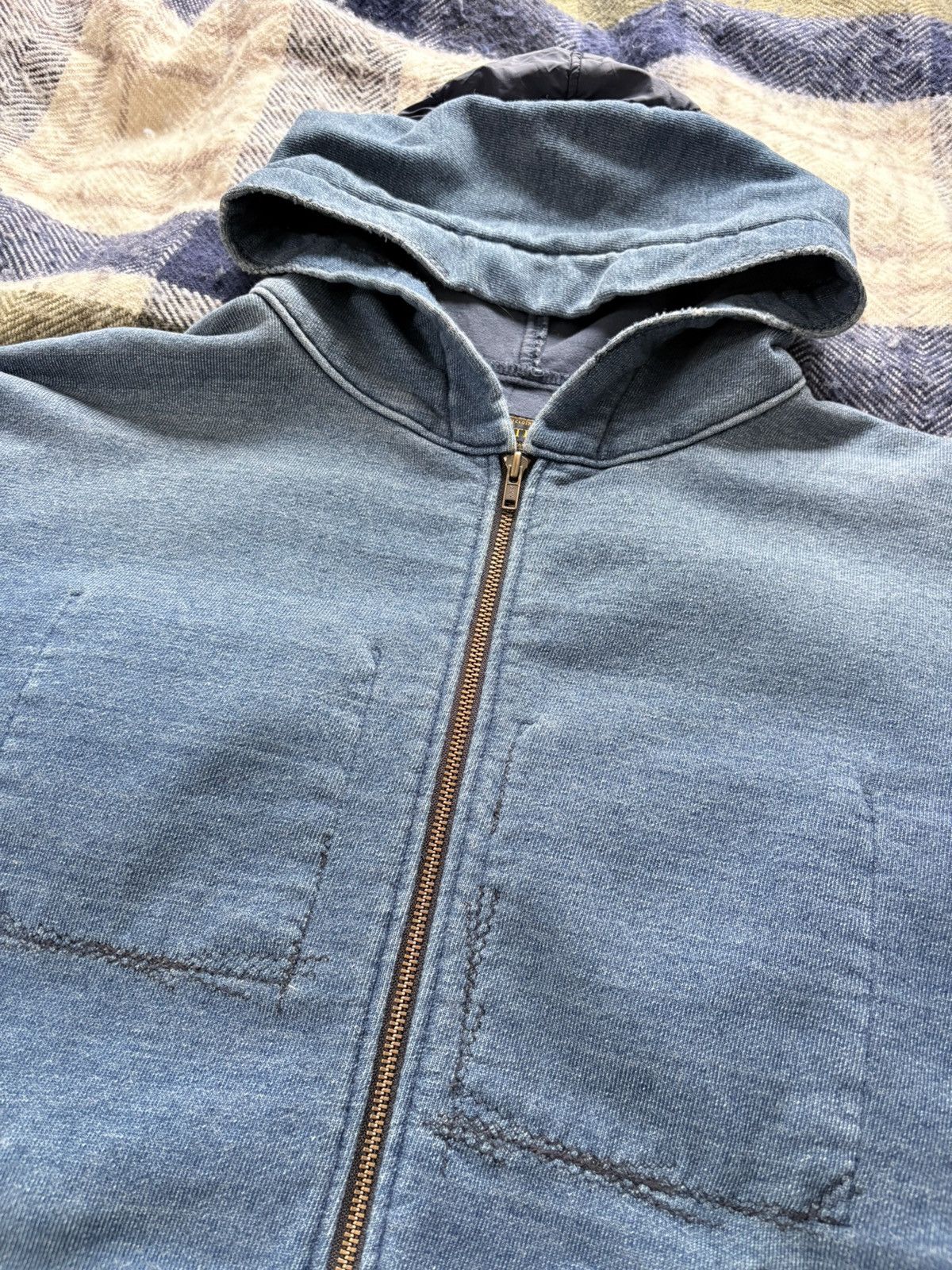 Kapital RARE Kapital Bivouac Zip Quilted Hoodie Size US L / EU 52-54 / 3 - 2 Thumbnail
