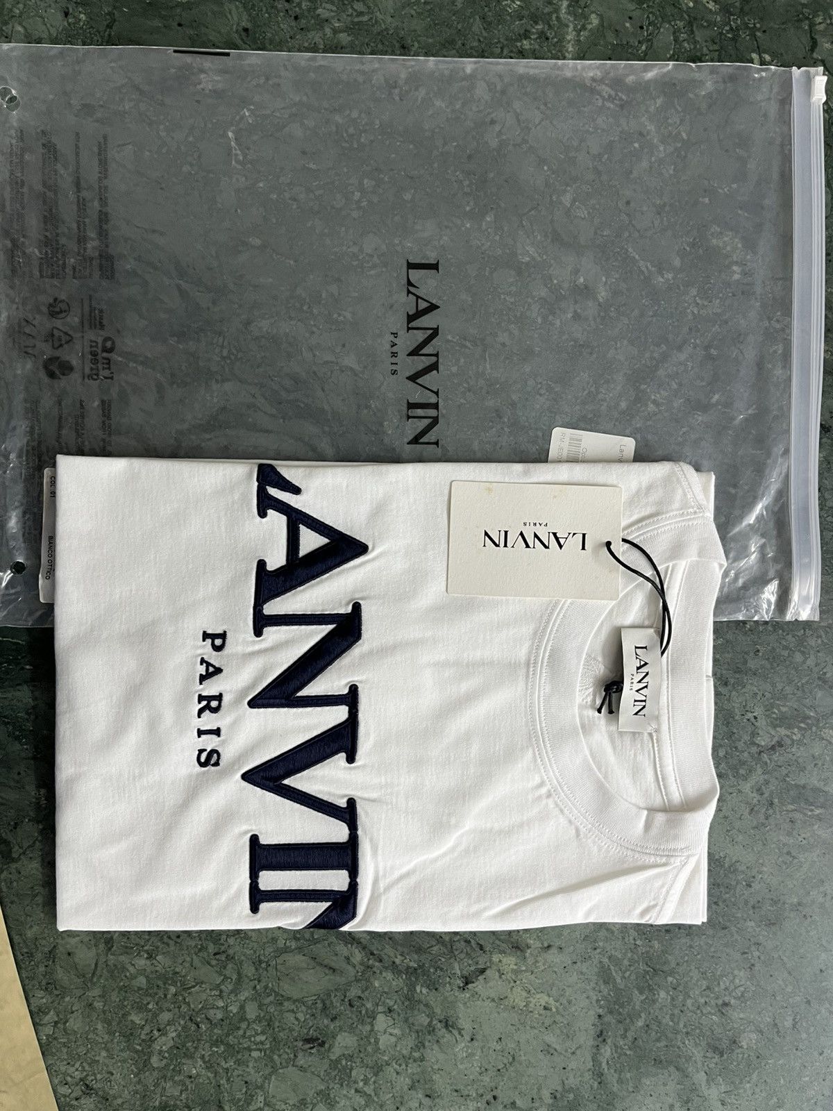 Lanvin Lanvin big embroidered logo tshirt Size US S / EU 44-46 / 1 - 2 Thumbnail