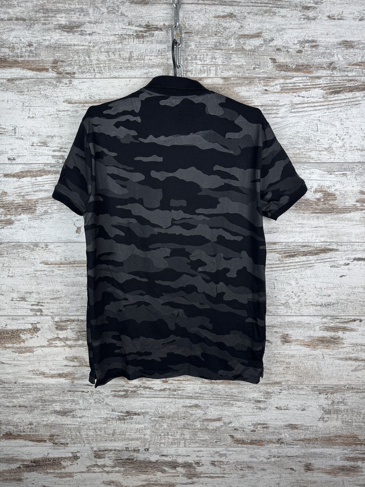 Diesel Diesel Camouflage Polo Shirt Black Grey Slim Fit Zip XS Size US XS / EU 42 / 0 - 10 Thumbnail