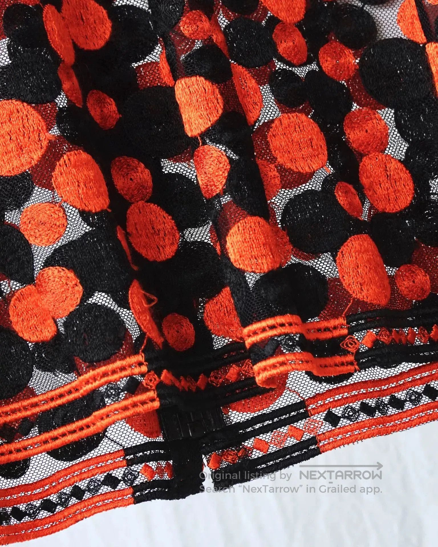 Rei Kawakubo CDG Robe Black Red Dot Mesh Top. Size S / US 4 / IT 40 - 5 Thumbnail