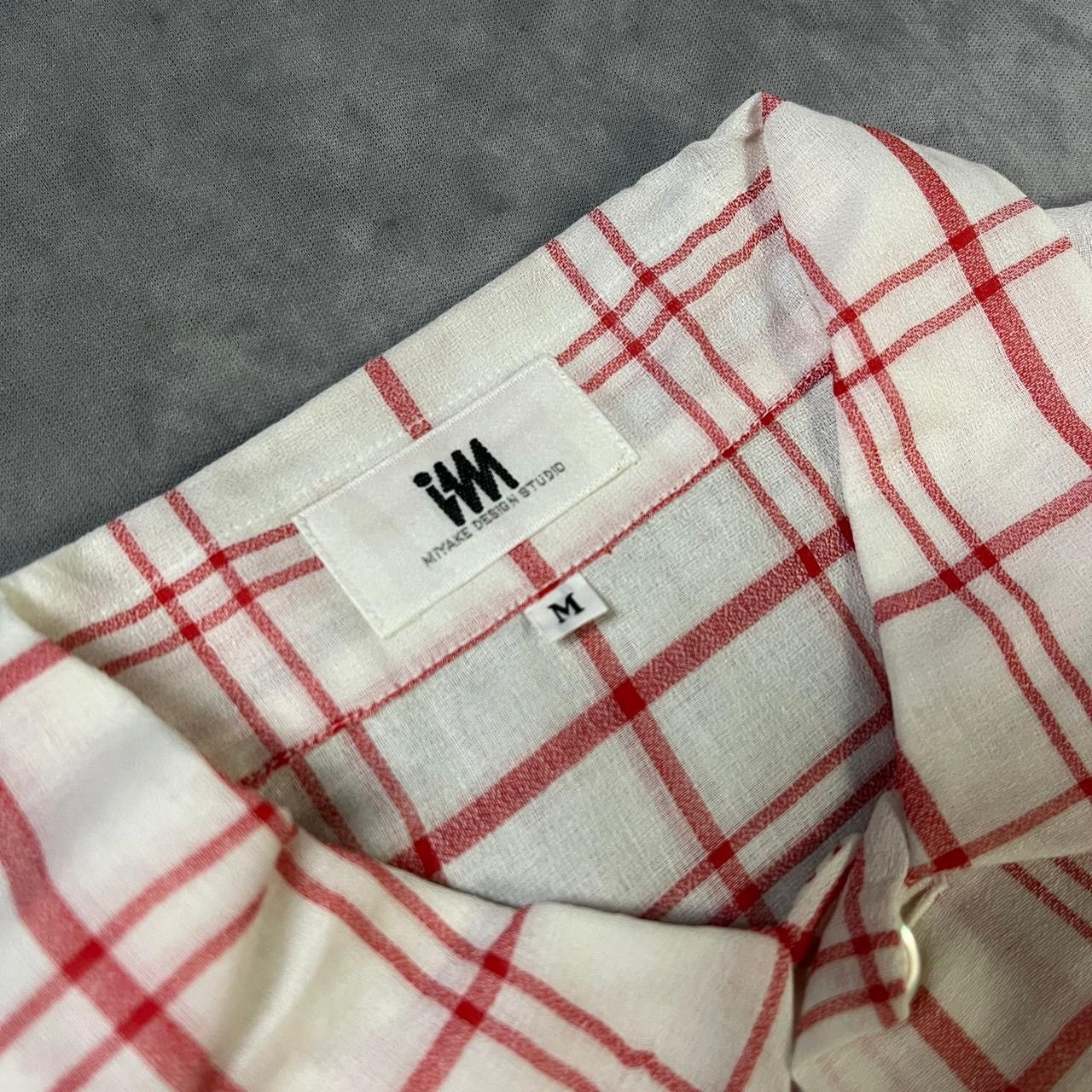Issey Miyake 2000s IM Miyake Design Studio Plaid Shirt Size US M / EU 48-50 / 2 - 3 Thumbnail