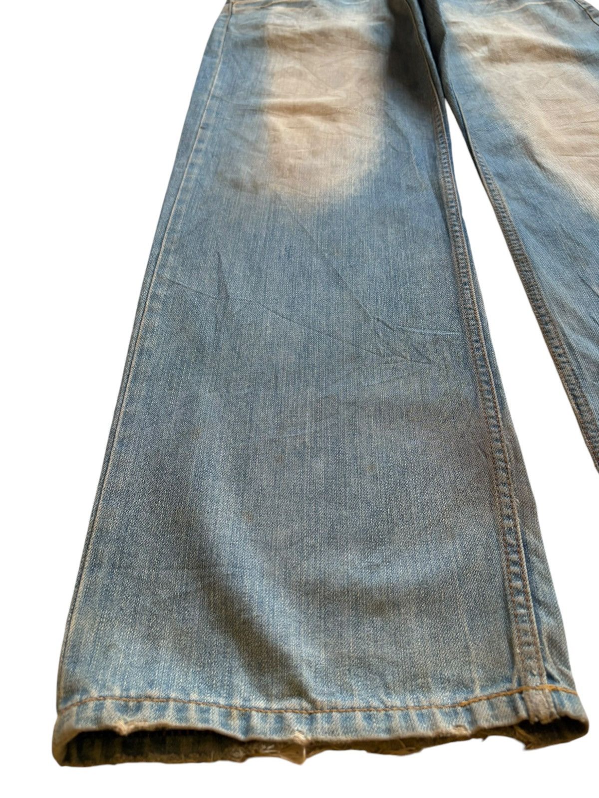 Japanese Brand Vintage Japanese Brand Bleached Rusty Wash Baggy Jeans Size US 32 / EU 48 - 6 Thumbnail
