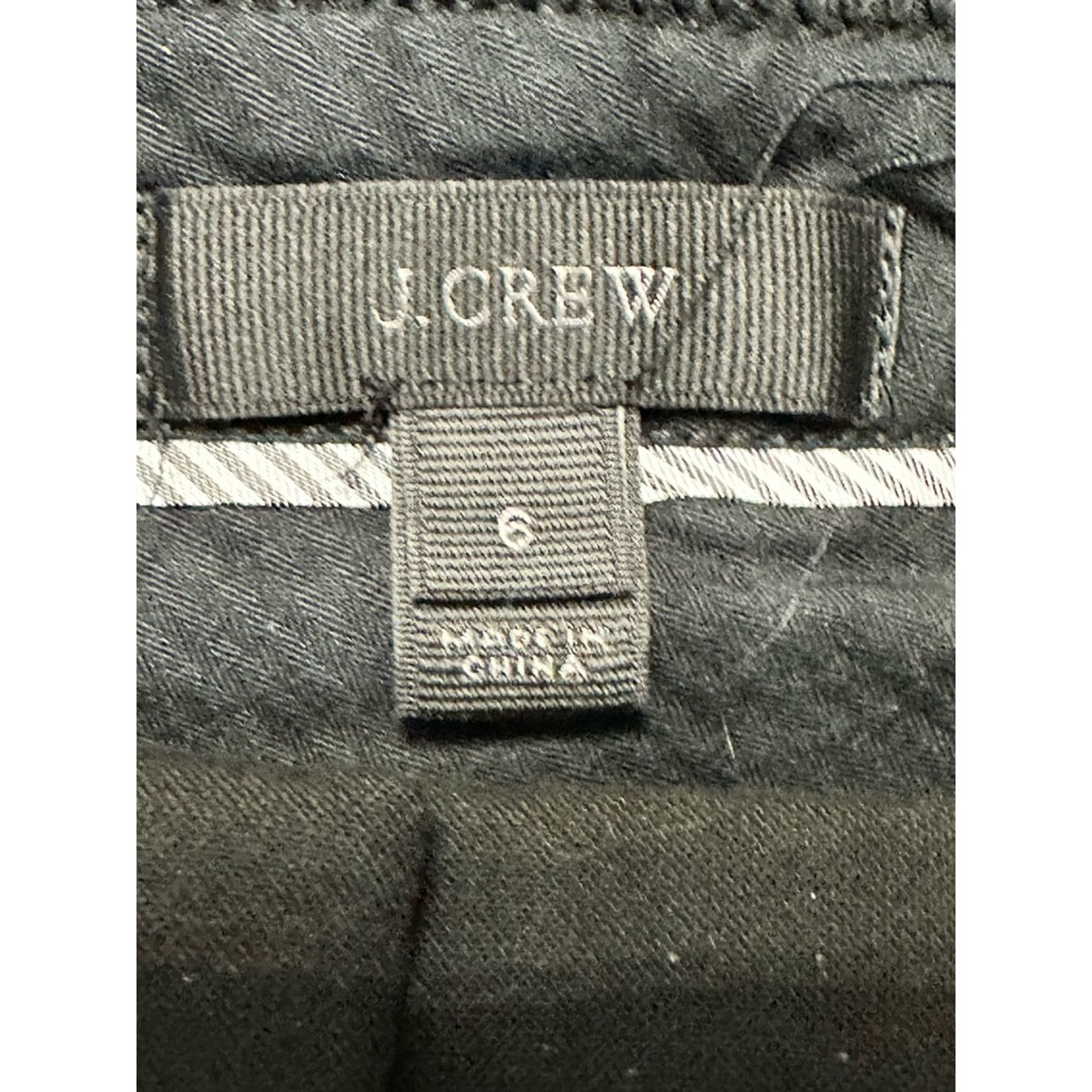 J.Crew J Crew Career Pants Black Flat Front Skinny Stretch Pockets6 Size 28" / US 6 / IT 42 - 7 Thumbnail