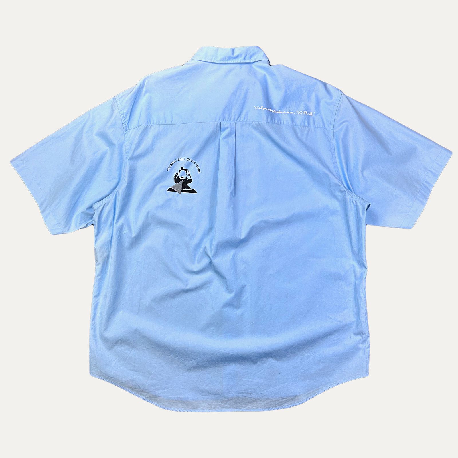 Undercover Undercover Embroidered Poplin Button Up Shirt Size US XL / EU 56 / 4 - 2 Thumbnail