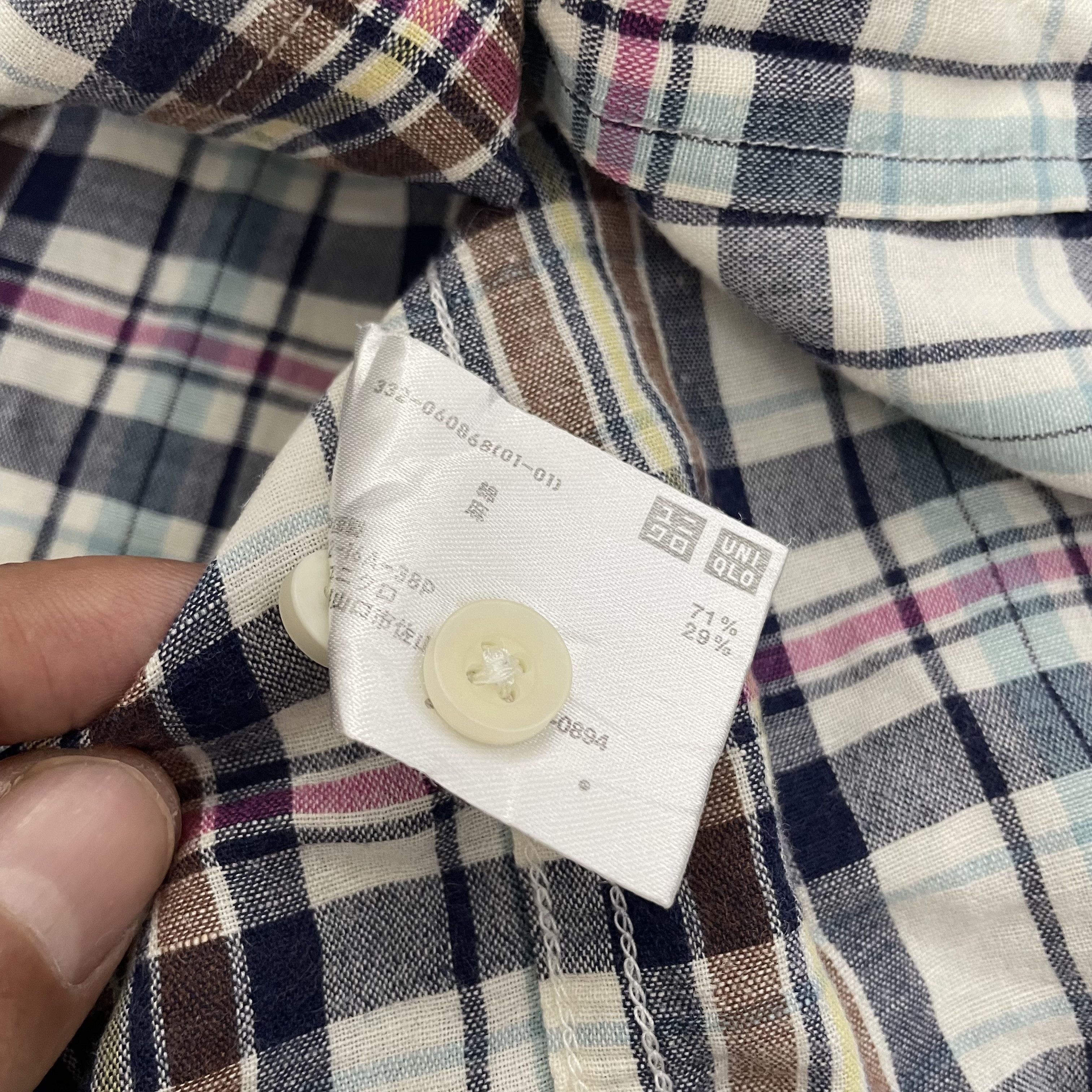 Japanese Brand × Uniqlo ⭐️SALE⭐️ [L] UNIQLO LINEN COTTON SHIRT Size US L / EU 52-54 / 3 - 6 Thumbnail