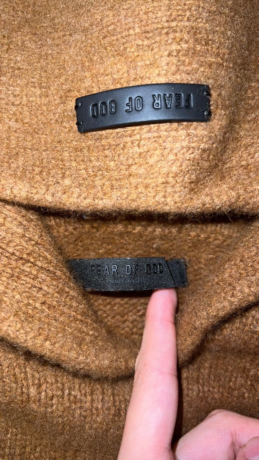 Fear of God Fear Of God, Seventh Collection Wool/Cashmere knitted hoodie Size US S / EU 44-46 / 1 - 7 Thumbnail