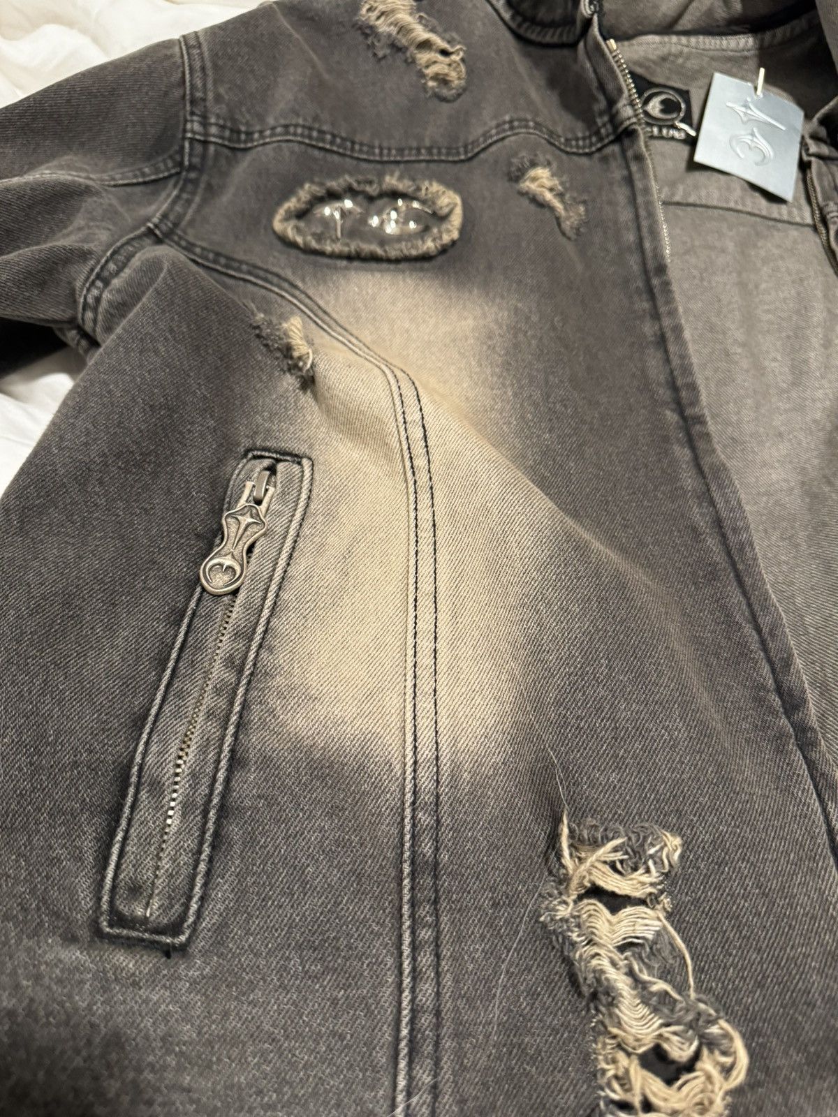 Thug Club Thug Club Hooded Denim Jacket Size US M / EU 48-50 / 2 - 8 Thumbnail