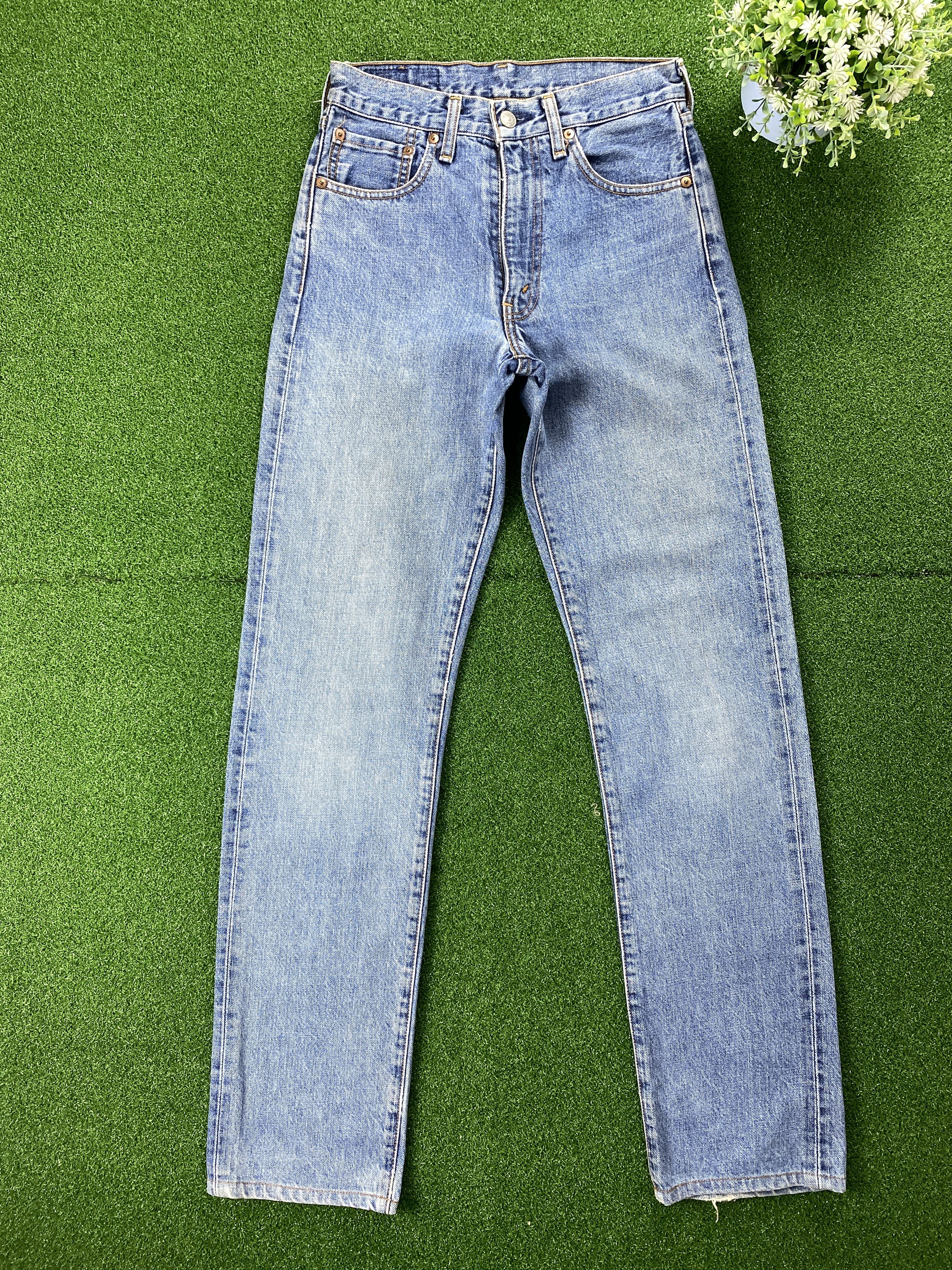 image of Levis x Vintage Rindem Selvedge Vintage Levi's 502 Light Wash Jeans, Men's (Size 27)
