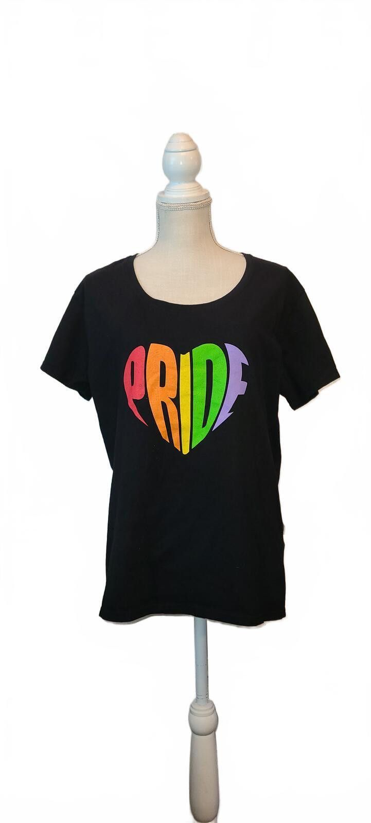 Other Brisco Brands Ladies XL Black PRIDE Graphic T-Shirt Size US XL / EU 56 / 4 - 1 Thumbnail