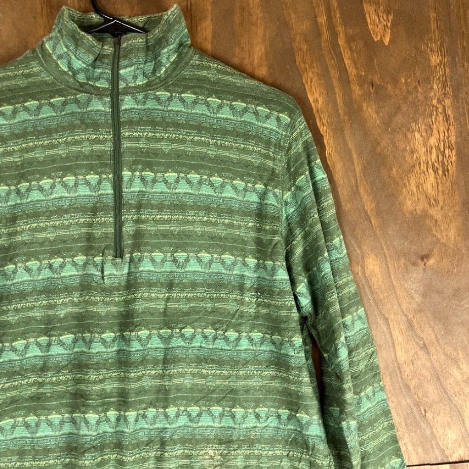 Vintage Woolrich Jacket Green 1/4 Zip Long Sleeve 100% Cotton Pullover Medium Women Casual Outdoor Modern Mtryside Outdoors Mens? Wait. Size M / US 6-8 / IT 42-44 - 5 Thumbnail
