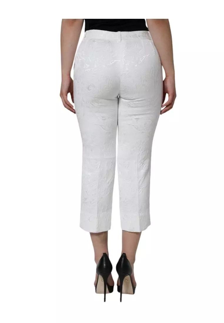 Dolce & Gabbana o1y0925 Casual Pant in White Size 25" / US 0 / IT 36 - 3 Thumbnail
