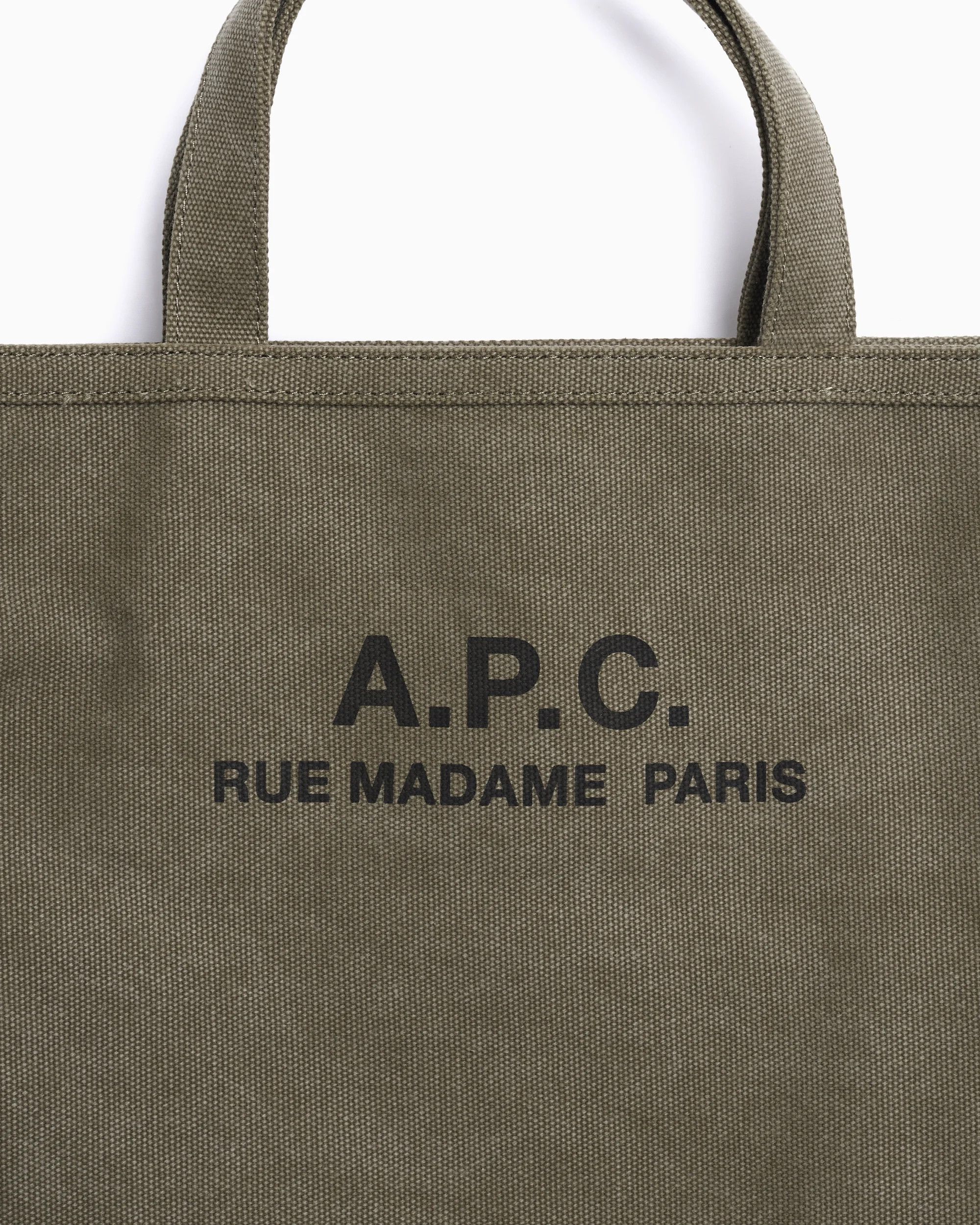 A.P.C. o1s22i1n0925 Size: OS / Récupération Canvas Tote Bag Khaki Size ONE SIZE - 3 Thumbnail