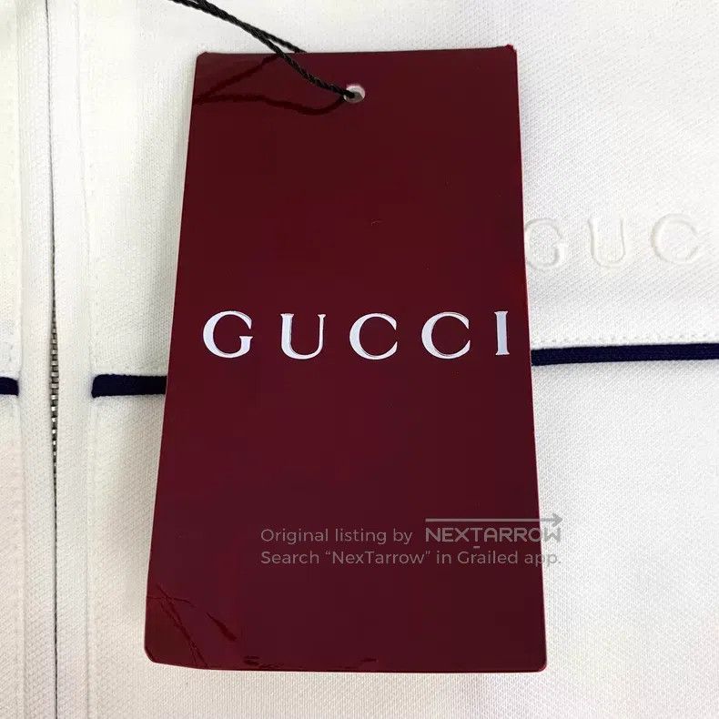 Gucci Gucci White logo letter embroidery side stripe hooded draw Size US M / EU 48-50 / 2 - 7 Thumbnail