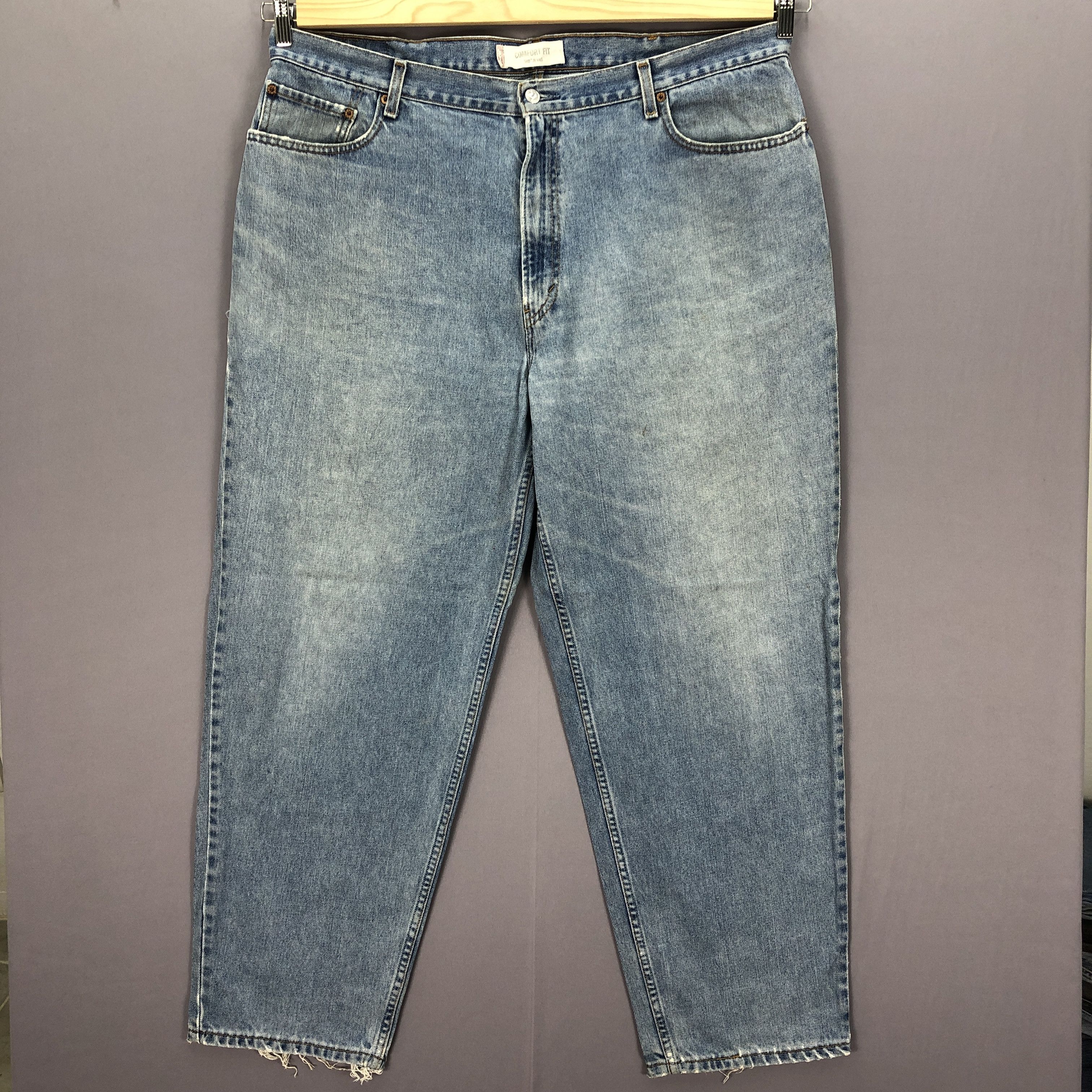 Levi's × Vintage Vintage Levis 560 Baggy Faded Jeans Levi's Light Wash Denim Size US 42 / EU 58 - 1 Thumbnail