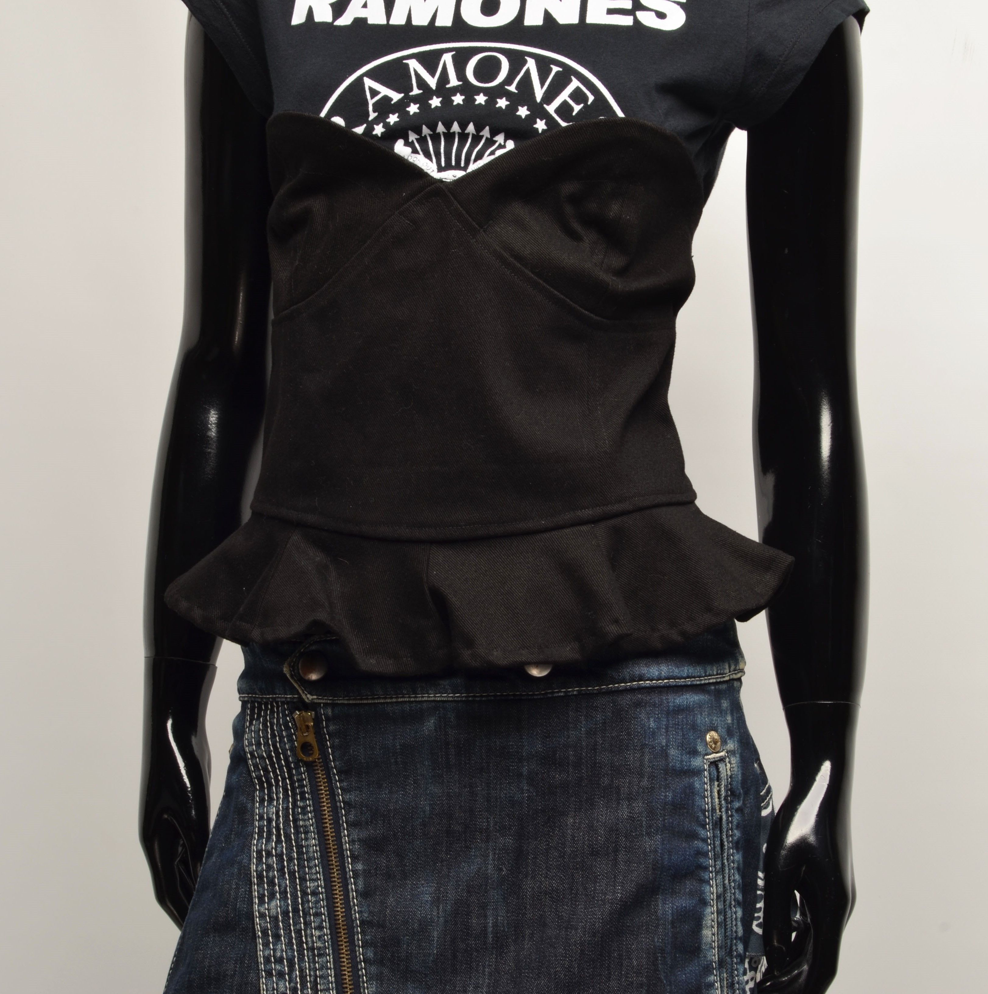 House Of The Gods House Of The Gods Ramones Corset Style Top T-shirt Size XS / US 0-2 / IT 36-38 - 3 Thumbnail
