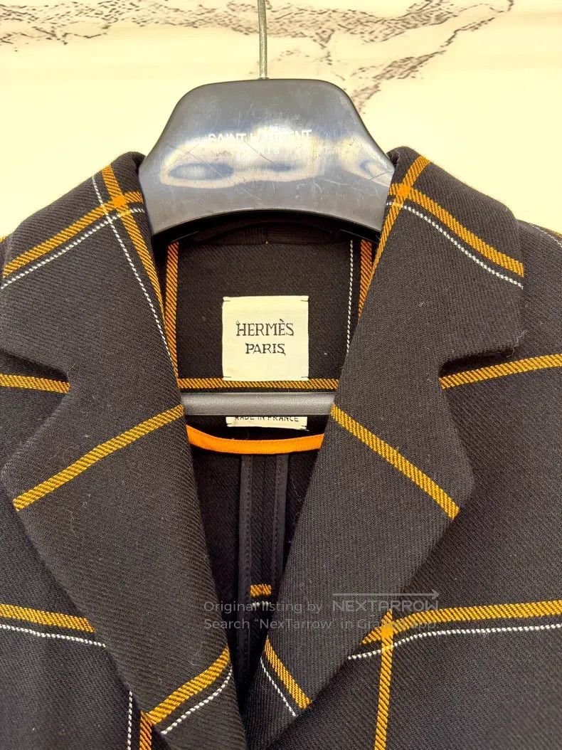 Hermes Plaid coat