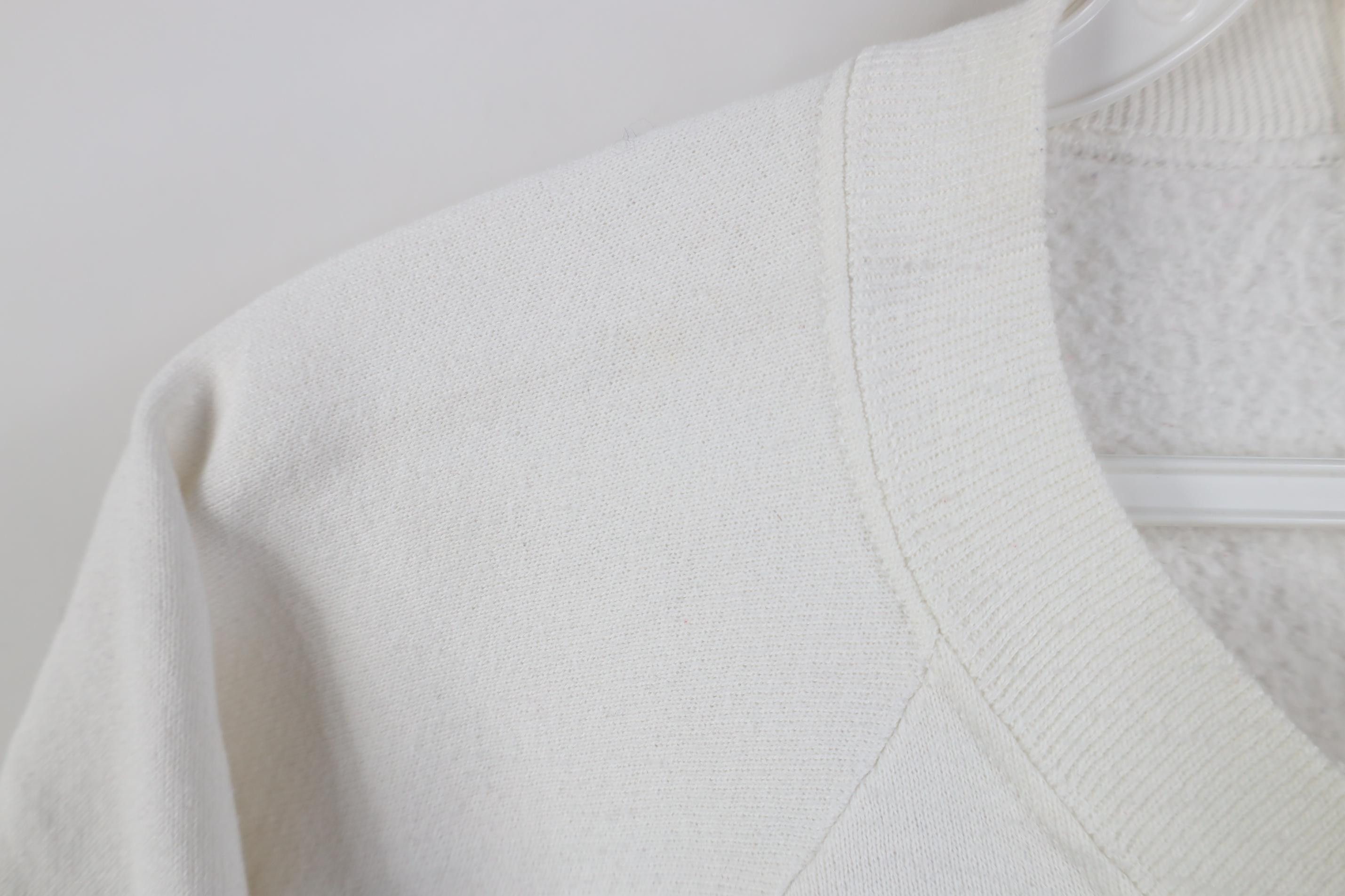 Vintage Vintage 80s 90s Streetwear Blank Raglan Sweatshirt White USA Size M / US 6-8 / IT 42-44 - 5 Thumbnail